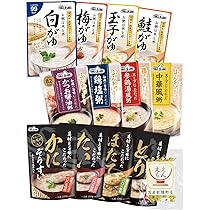 Amazon.co.jp: Ajinomoto 味の素 おかゆ 3種×6個セット 白がゆ6個、梅